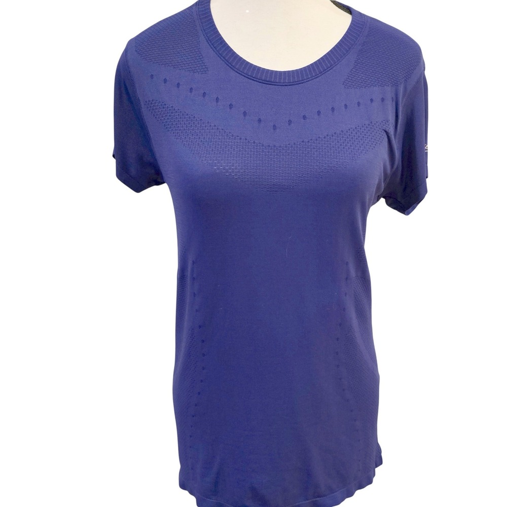 Champion Athletic Women's  Shirt Purple Crew Neck Short Sleeve Performance Top M